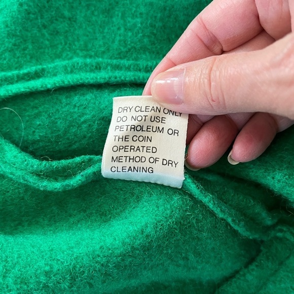 Original Boos 100% New Wool Kelly Green Button Up Cardigan Jacket Euro 42 US 8 - Picture 10 of 15